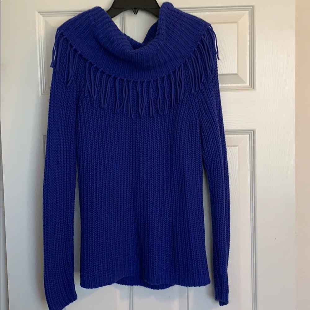 Chico’s Fringe Turtleneck